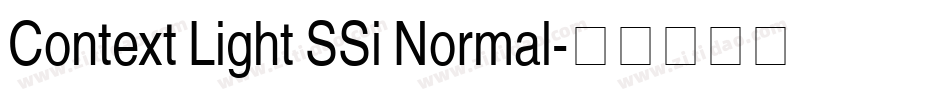 Context Light SSi Normal字体转换